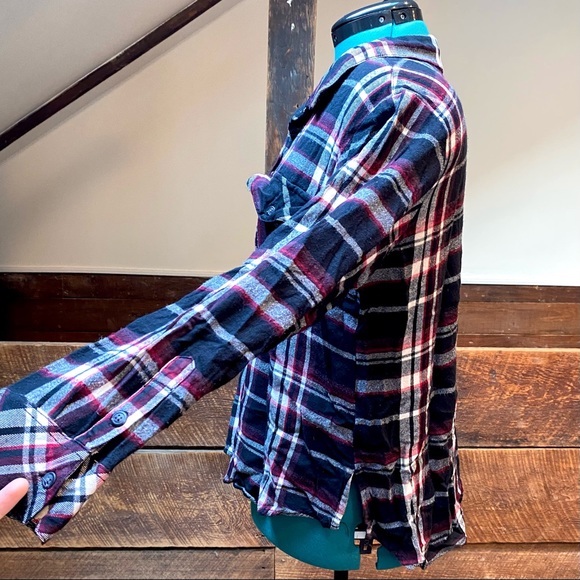 Sanctuary Boyfriend For Life Plaid Flannel Buttondown Shirt from Anthro - Picture 11 of 14